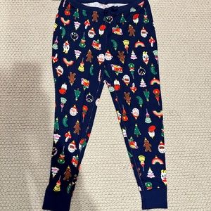 New Women's Holiday Print Long John Pajama Pant